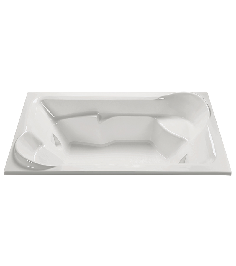 MTI AW33-WH Siesta 1 Air Massage with Standard Whirlpool Bath Tub 80X48 - White - Click Image to Close