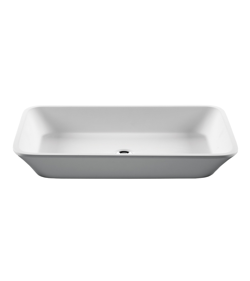 MTI MTCS739-BI-GL Addison Engineered Solid Stone Sink 26X16 - Biscuit Gloss