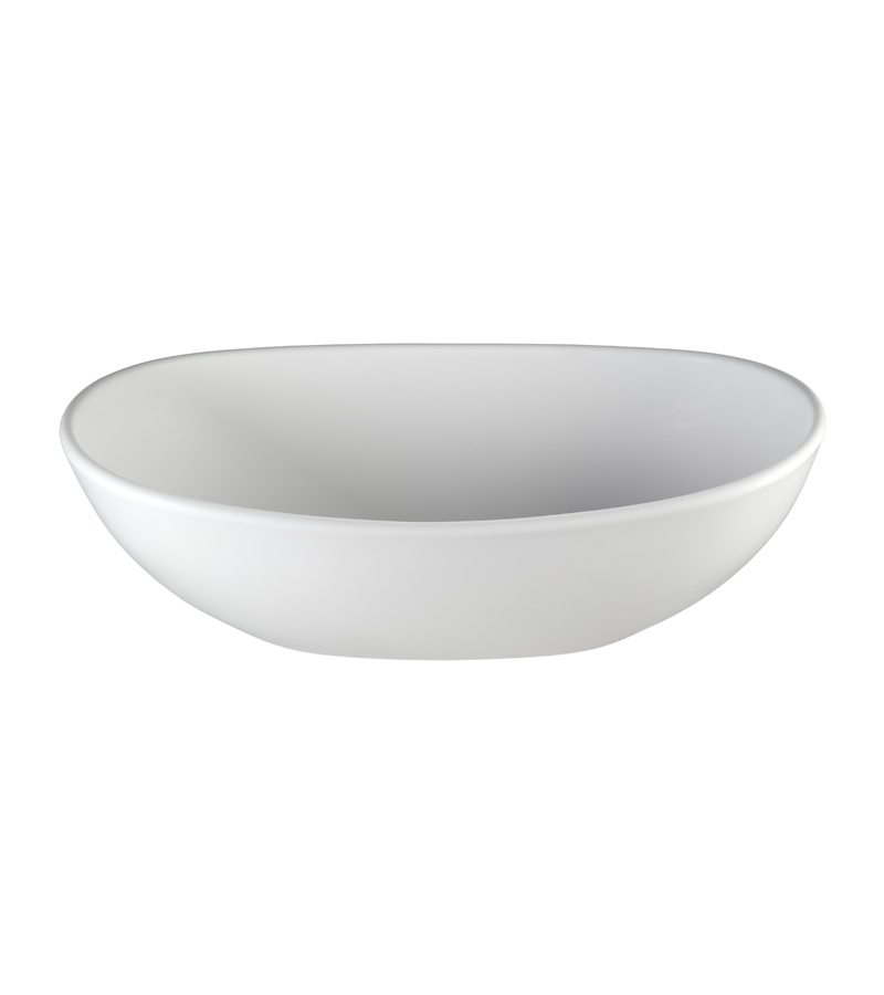 MTI MTCS715-WH-MT Elise Engineered Solid Stone Sink 22X14 - White Matte