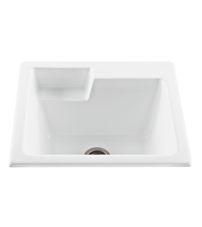 MTI MTLS110-BI Universal Single Bowl Basics Laundry Sink 25X22 - Biscuit