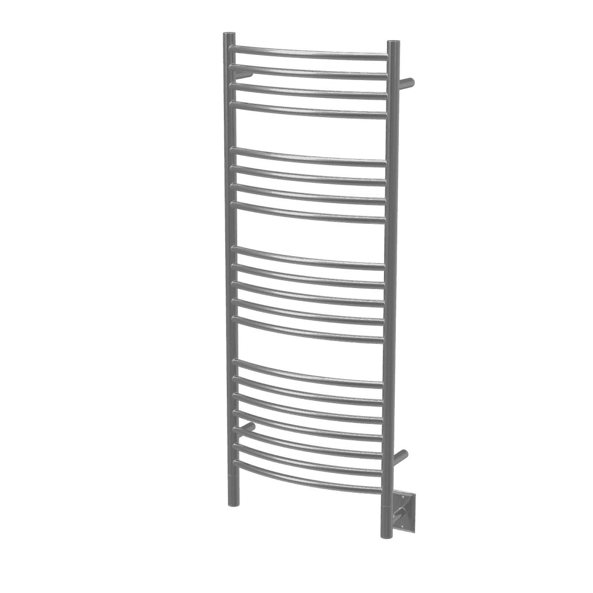 Amba DCB Model D Curved 20 Bar Hardwired Towel Warmer - Brushed - Click Image to Close