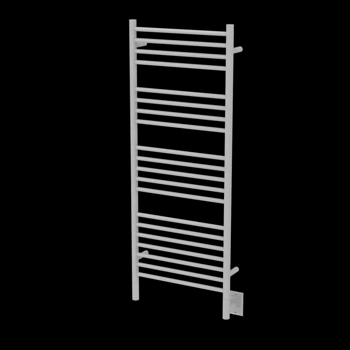 Amba DSW Model D Straight 20 Bar Hardwired Towel Warmer - White - Click Image to Close