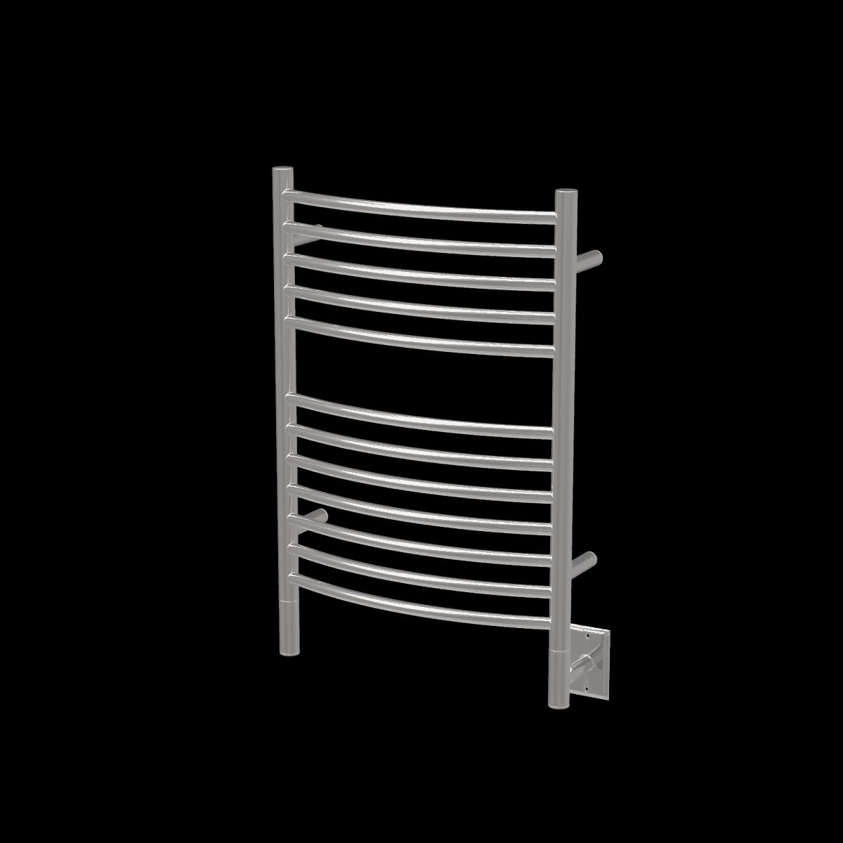 Amba ECP Model E Curved 12 Bar Hardwired Towel Warmer - Polished - Click Image to Close