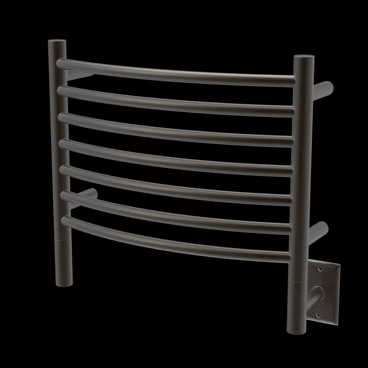 Amba HCO Model H Curved 7 Bar Hardwired Towel Warmer - Oil Rubbed Bronze - Click Image to Close