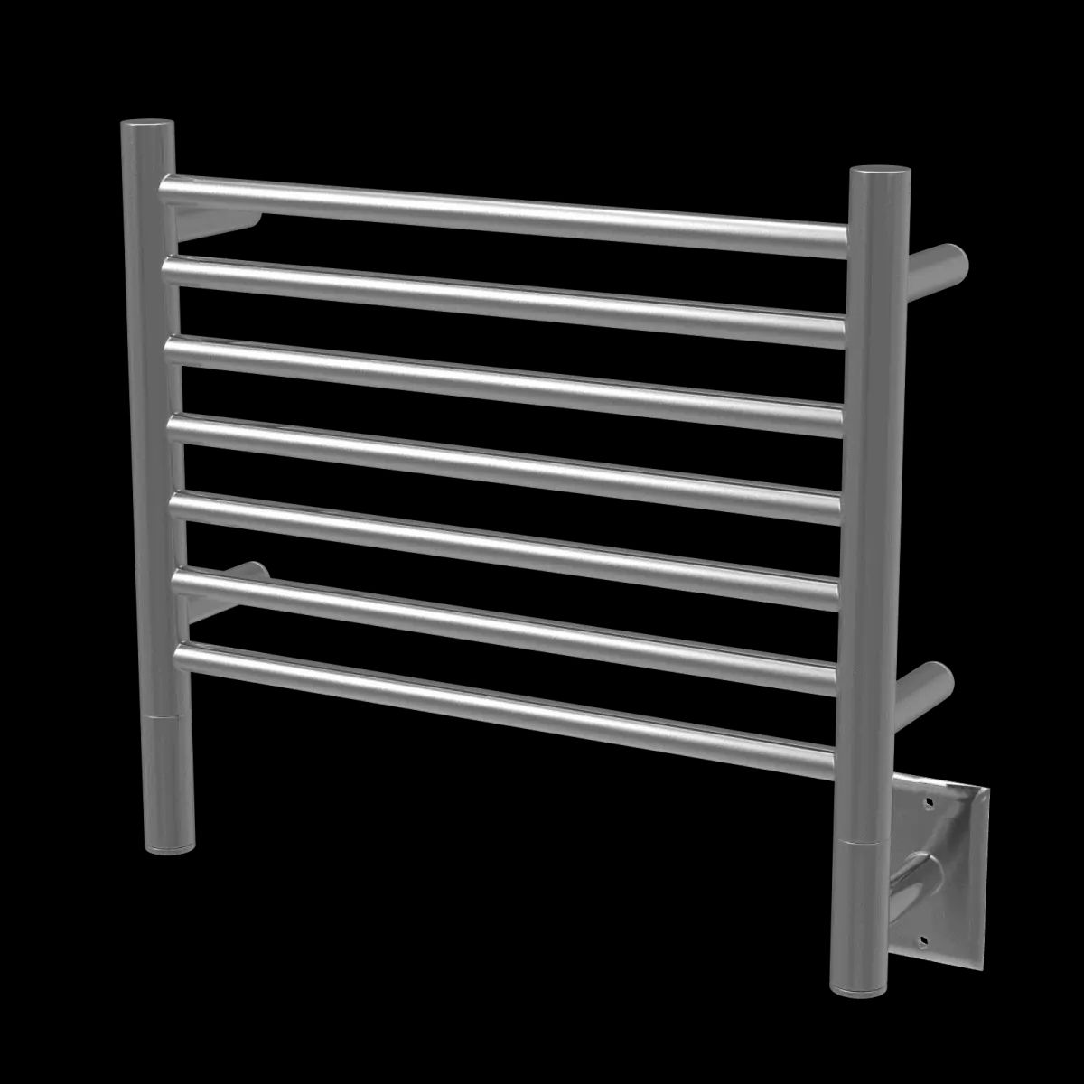 Amba HSB Model H Straight 7 Bar Hardwired Towel Warmer - Brushed - Click Image to Close
