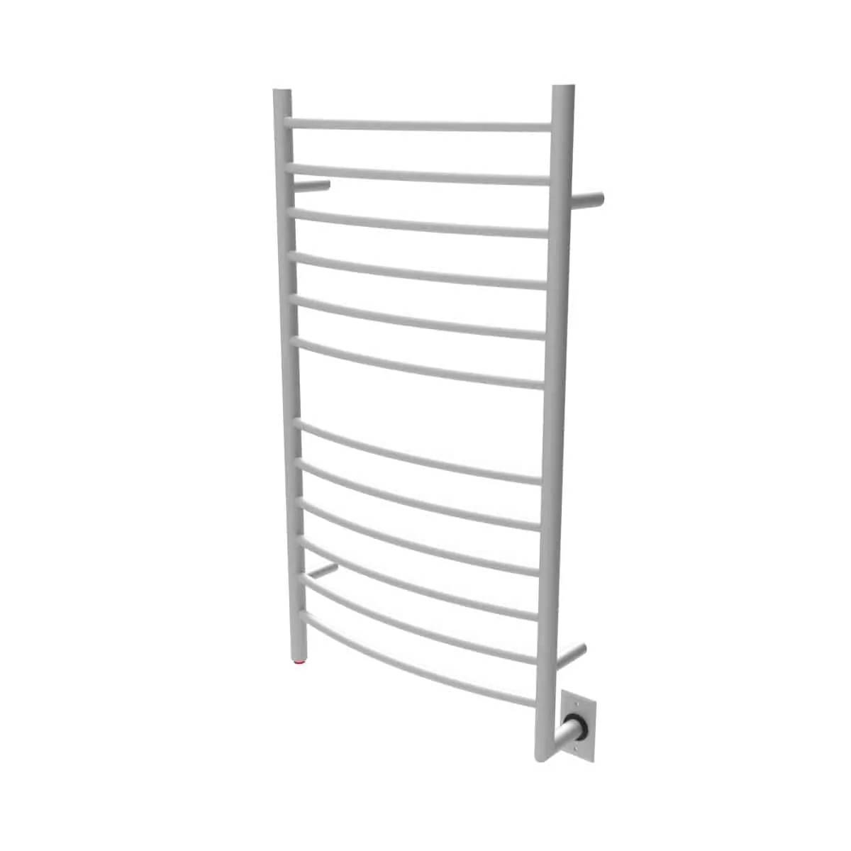 Amba RWHL-CB Large Hardwired Curved 12 Bar Towel Warmer - Brushed - Click Image to Close