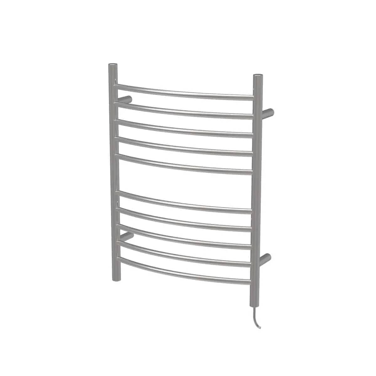 Amba RWP-CP Plug-in Curved 10 Bar Towel Warmer - Brushed - Click Image to Close