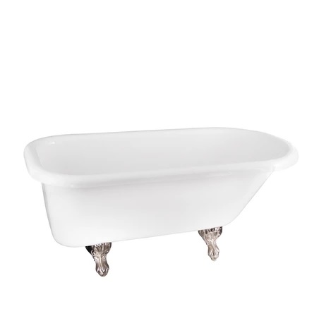 Barclay ADTR60-WH-WH Anthea 60" Acrylic Roll Top Tub