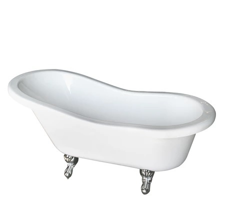Barclay ADTS60-WH-WH Fillmore 60" Double Acrylic Slipper Tub