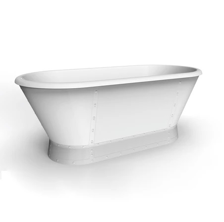 Barclay ATDRN66A-WH-PB Corrigan 66" Acrylic Freestanding Tub - Click Image to Close