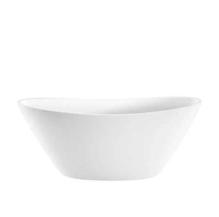 Barclay ATDSN62F-WH Newman 62" Acrylic Double Slipper Tub - Click Image to Close