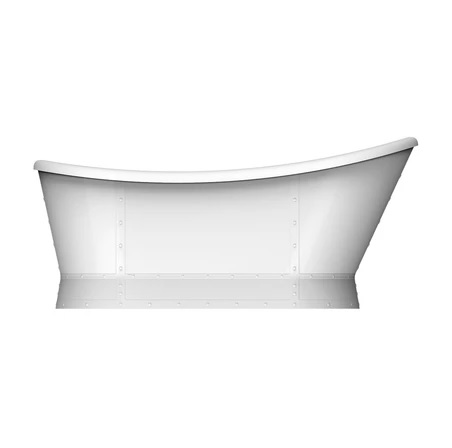 Barclay ATDSN66C-WH-PB Millicent 66" Acrylic Freestanding Slipper Tub