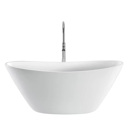 Barclay ATDSN68F-WH Nickelby 68" Acrylic Double Slipper Tub - Click Image to Close