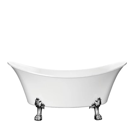 Barclay ATDSN68LP-WH-BN Melody 68" Acrylic Double Slipper Tub - Click Image to Close
