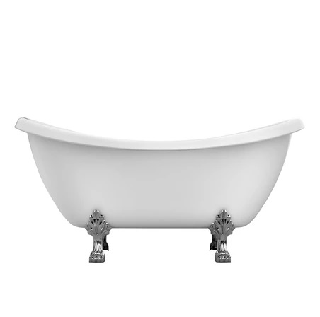 Barclay ATDSN69-WH-ORB Minerva 69" Acrylic Double Slipper Tub - Click Image to Close