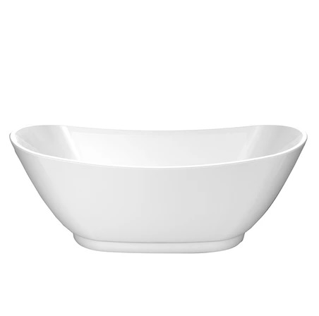 Barclay ATDSN70B-WH Normandy 70" Acrylic Double Slipper Tub - Click Image to Close