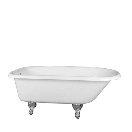 Barclay ATR60-WH-WH Andover 60" Acrylic Roll Top Tub