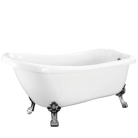 Barclay ATS7H61LP-WH-CP Foster 61" Acrylic Slipper Tub