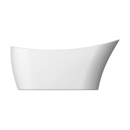 Barclay ATSN65IG-CP Lydia 65" Acrylic Slipper Tub with Integrated Drain and Overflow