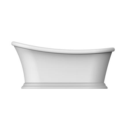 Barclay ATSN68BIG-PN Mallory 68" Acrylic Slipper Tub with Integrated Drain and Overflow