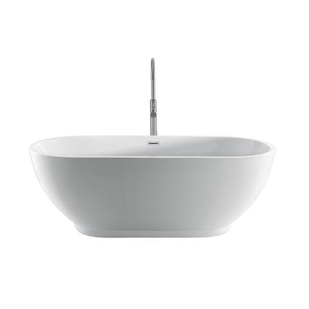 Barclay ATSOVN67FIG-MB Radcliff 67" Acrylic Tub with Integral Drain and Overflow