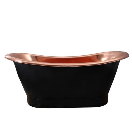 Barclay COTDSN70B-BLP Chapal 70" Copper Double Slipper Tub on Base