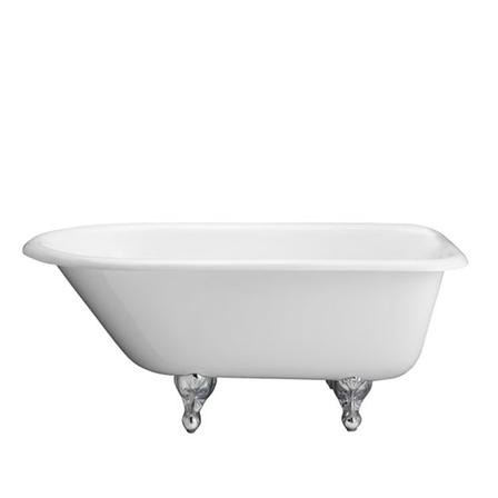 Barclay CTR7H54-WH-BL Aristo 55" Cast Iron Roll Top Tub
