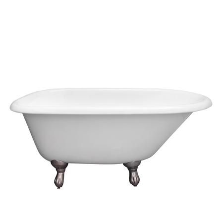Barclay CTRN49-WH-WH Addison 48" Cast Iron Roll Top Tub