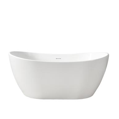 Barclay RTDSN56-OF-WH Edison 56" Resin Freestanding Tub