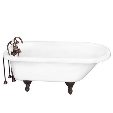 Barclay TKADTR60-WORB1 Anthea 60" Acrylic Roll Top Tub Kit in White - Oil Rubbed Bronze Accessories