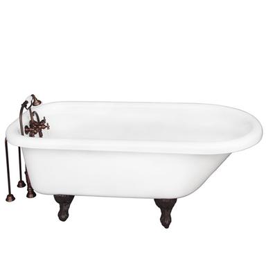 Barclay TKADTR60-WORB2 Anthea 60" Acrylic Roll Top Tub Kit in White - Oil Rubbed Bronze Accessories