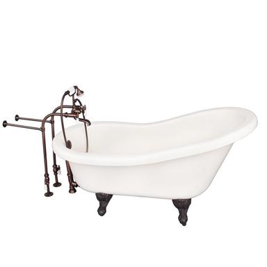 Barclay TKADTS60-BORB1 Fillmore 60â€³ Acrylic Slipper Tub Kit in Bisque - Oil Rubbed Bronze Accessories