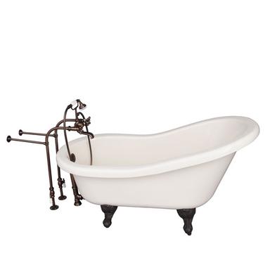 Barclay TKADTS60-BORB2 Fillmore 60â€³ Acrylic Slipper Tub Kit in Bisque - Oil Rubbed Bronze Accessories