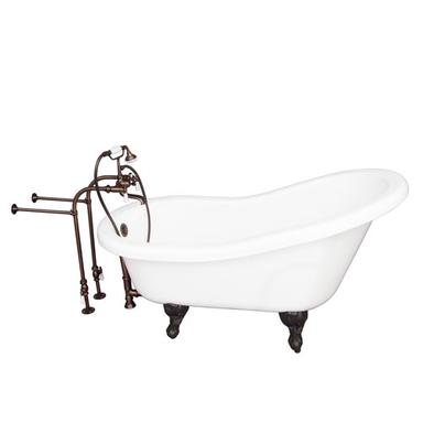 Barclay TKADTS60-WORB1 Fillmore 60â€³ Acrylic Slipper Tub Kit in White - Oil Rubbed Bronze Accessories