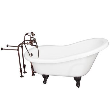 Barclay TKADTS60-WORB2 Fillmore 60â€³ Acrylic Slipper Tub Kit in White - Oil Rubbed Bronze Accessories