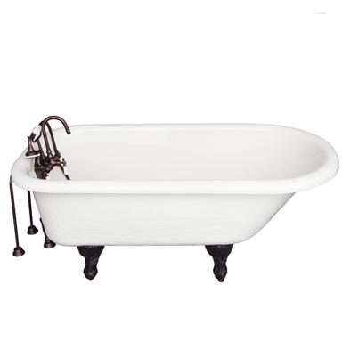 Barclay TKATR60-BORB1 Andover 60â€³ Acrylic Roll Top Tub Kit in Bisque - Oil Rubbed Bronze Accessories