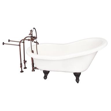 Barclay TKATS60-BORB2 Estelle 60â€³ Acrylic Slipper Tub Kit in Bisque - Oil Rubbed Bronze Accessories