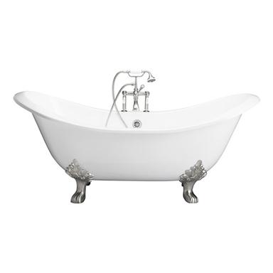 Barclay TKCTDSH-CP1 Marshall 71â€³ Cast Iron Double Slipper Tub Kit - Polished Chrome Accessories