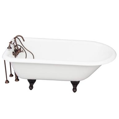 Barclay TKCTR60-ORB1 Bartlett 60â€³ Cast Iron Roll Top Tub Kit - Oil Rubbed Bronze Accessories