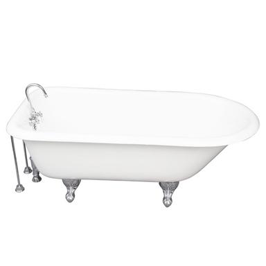 Barclay TKCTR67-CP9 Brocton 68â€³ Cast Iron Roll Top Tub Kit - Polished Chrome Accessories