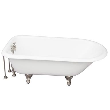 Barclay TKCTR67-SN2 Brocton 68â€³ Cast Iron Roll Top Tub Kit - Brushed Nickel Accessories