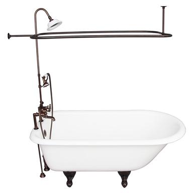 Barclay TKCTR7H60-ORB4 Beecher 60â€³ Cast Iron Roll Top Tub Kit - Oil Rubbed Bronze Accessories