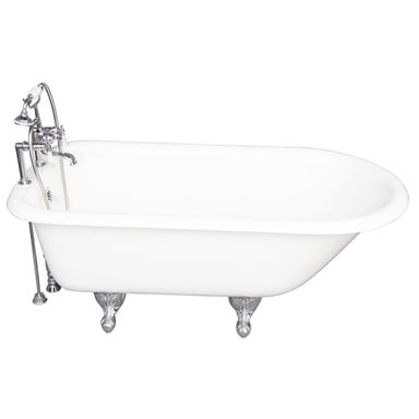 Barclay TKCTR7H67-CP1 Cadmus 68â€³ Cast Iron Roll Top Tub Kit - Polished Chrome Accessories