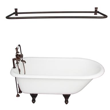 Barclay TKCTR7H67-ORB5 Cadmus 68â€³ Cast Iron Roll Top Tub Kit - Oil Rubbed Bronze Accessories