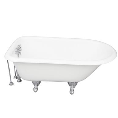 Barclay TKCTRH54-CP7 Antonio 55â€³ Cast Iron Roll Top Tub Kit - Polished Chrome Accessories