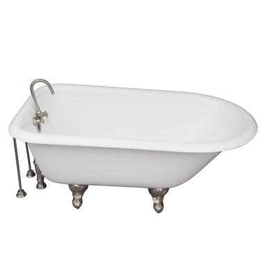 Barclay TKCTRH54-SN3 Antonio 55â€³ Cast Iron Roll Top Tub Kit - Brushed Nickel Accessories