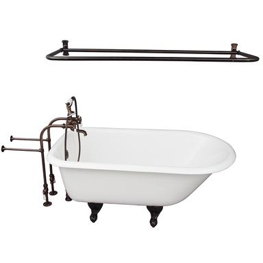 Barclay TKCTRN54-ORB5 Antonio 55â€³ Cast Iron Roll Top Tub Kit - Oil Rubbed Bronze Accessories