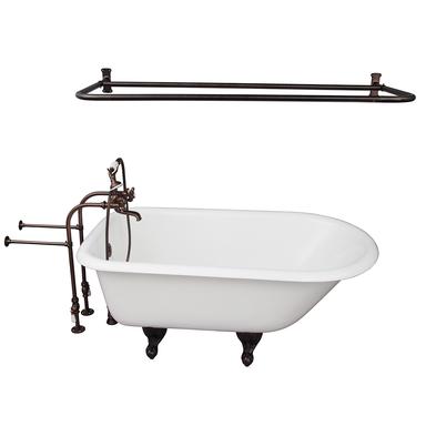 Barclay TKCTRN54-ORB6 Antonio 55â€³ Cast Iron Roll Top Tub Kit - Oil Rubbed Bronze Accessories