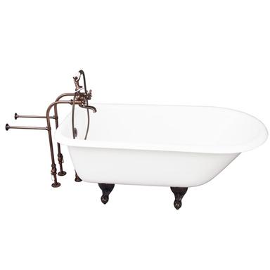 Barclay TKCTRN60-ORB2 Bartlett 60â€³ Cast Iron Roll Top Tub Kit - Oil Rubbed Bronze Accessories