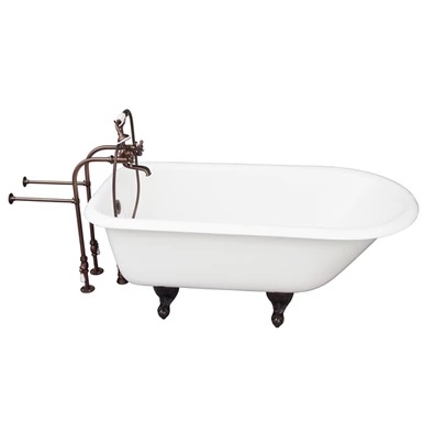 Barclay TKCTRN67-ORB2 Brocton 68â€³ Cast Iron Roll Top Tub Kit - Oil Rubbed Bronze Accessories